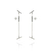 Silver Bar Note Earrings