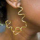 Gold Loose Curve Hoops