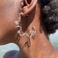 Silver Tight Curve Hoops