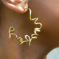 Gold Tight Curve Hoops